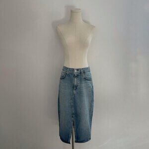 Ag Womens Alicia Midi Denim Skirt